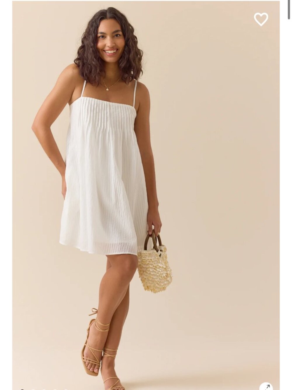 Junne Mini Dress Altar’d State White Summer Dress NWT